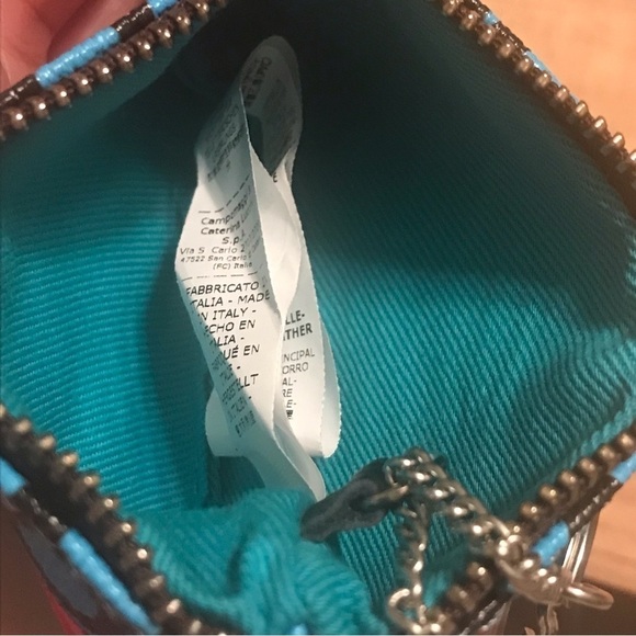 Gabs 193 Change Purse Wallet Key Chain Fob Calf Leather Made in Italy - Picture 3 of 6